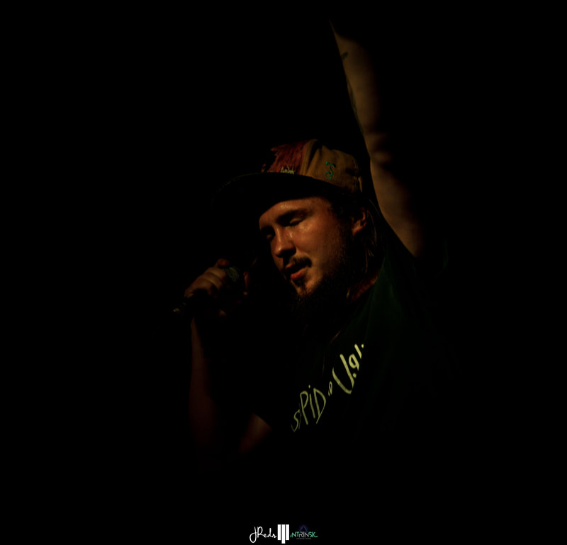 Photograph: J-Reds performing live in Kelowna at Fernando's Pub on the 
"Mr. Nice Guy Tour" with Grieves Mouse Powell September 2019