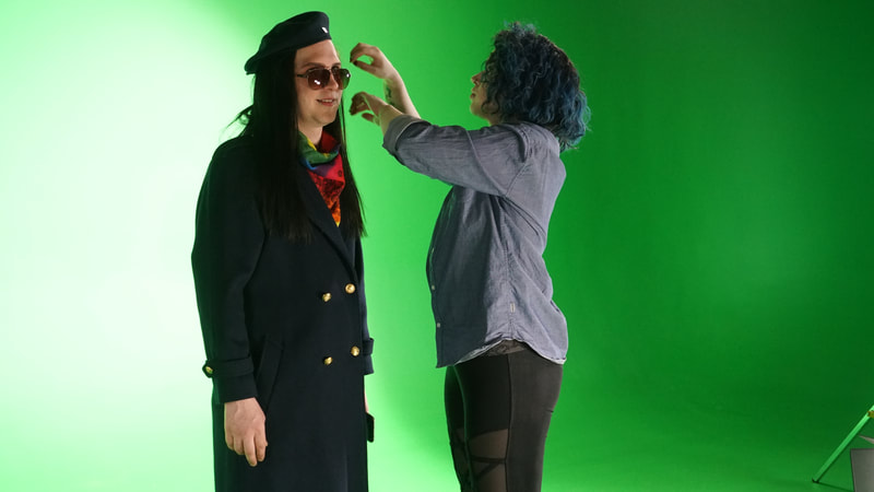 Photograph: J-Reds Video Shoot - "All Love" in costume "Revolutionary" at Fava Studios with Celeste Tatlow's assistance